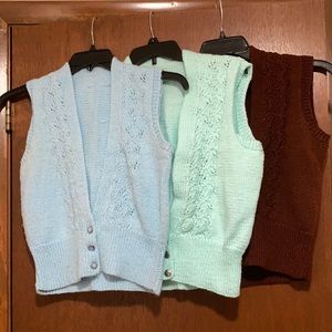 Bundle- Vintage Handmade Sweater Vests
